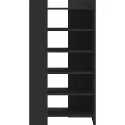 vidaXL Zapatero madera de ingeniería 52x37,5x100 cm Negro Clearance