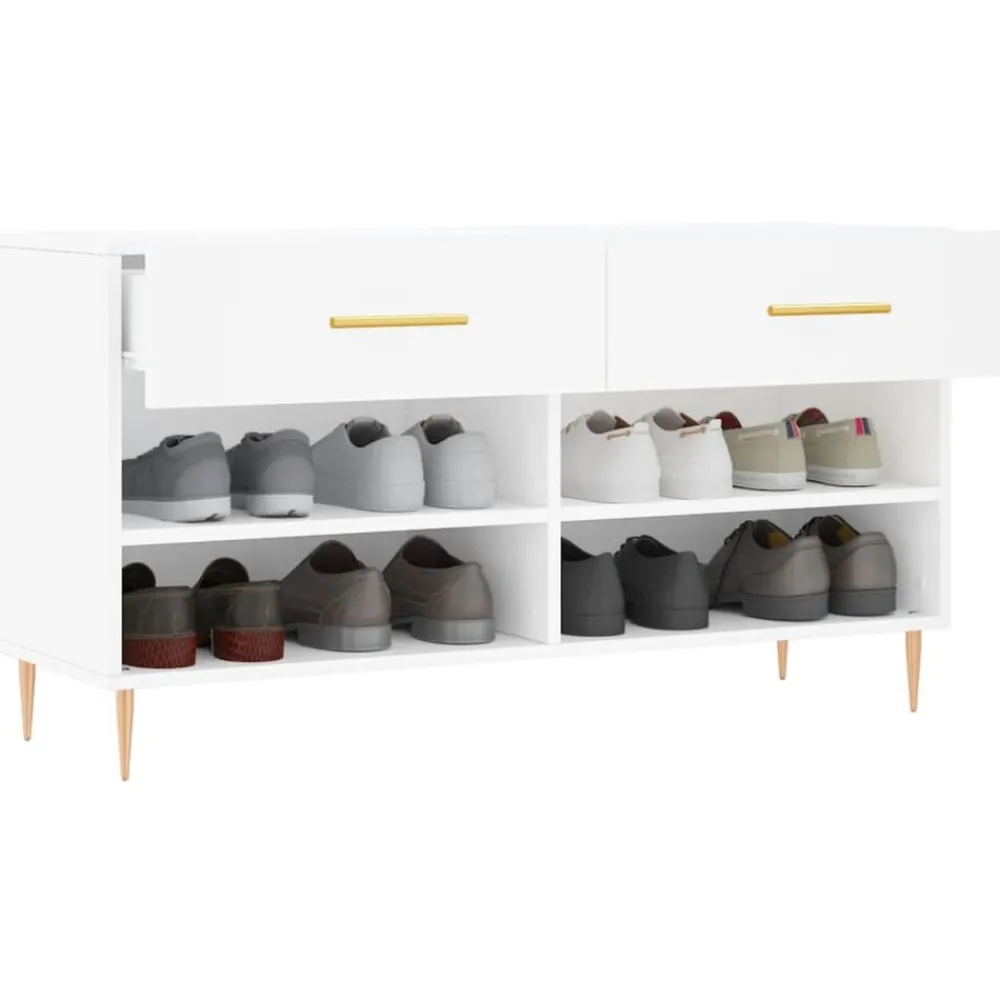 vidaXL Productos Del Hogar-Zapatero madera de ingeniería 102x35x55 cm