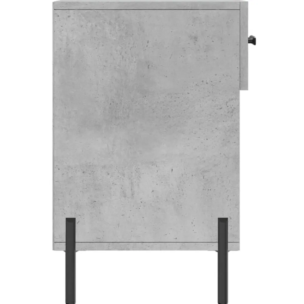 vidaXL Zapatero madera de ingeniería gris hormigón 102x35x55 cm Gris hormigón Sale