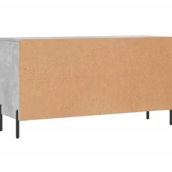 vidaXL Zapatero madera de ingeniería gris hormigón 102x35x55 cm Gris hormigón Sale