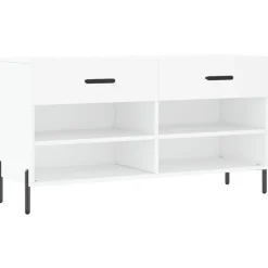 vidaXL Zapatero madera de ingeniería 102x35x55 cm Blanco Best