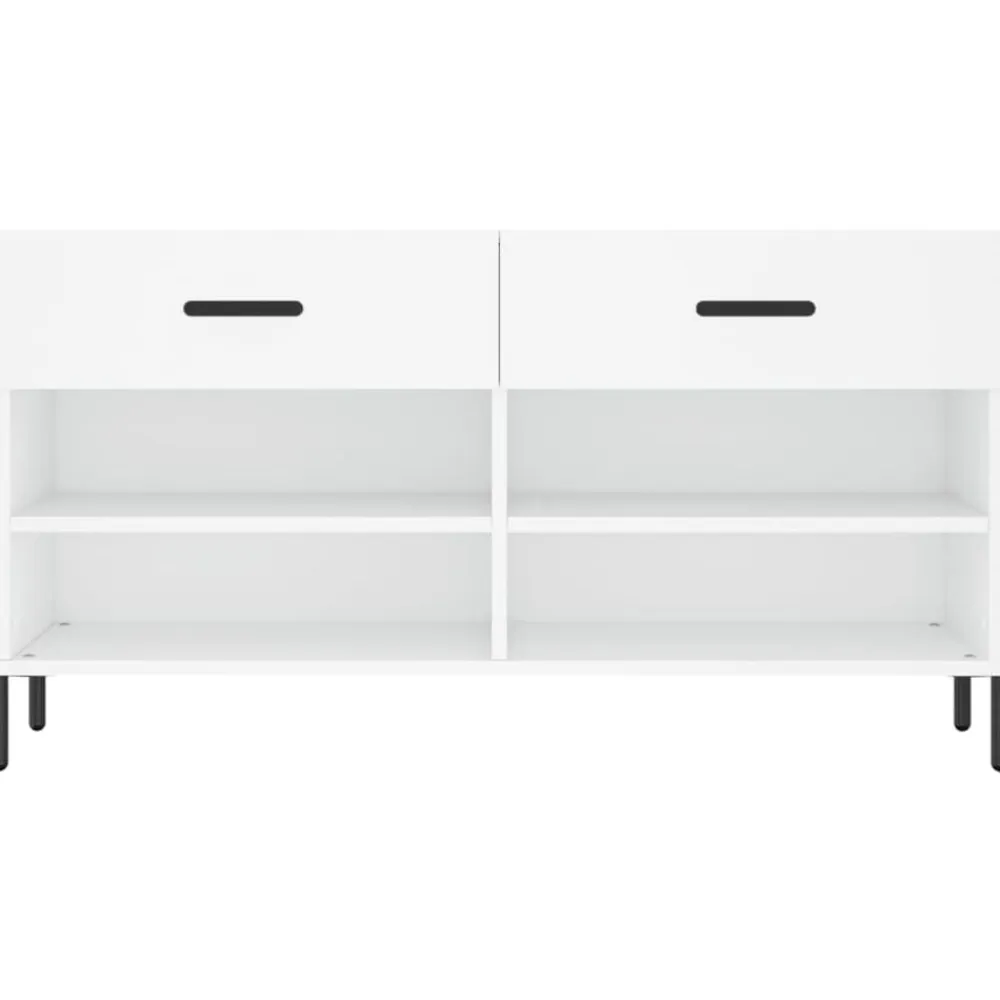 vidaXL Zapatero madera de ingeniería 102x35x55 cm Blanco Best