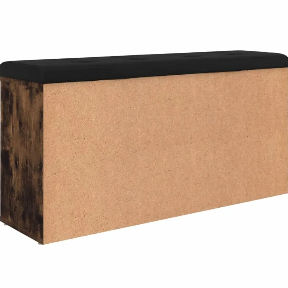 vidaXL Bancos-Zapatero madera de ingeniería 102x32x50 cm