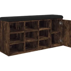 vidaXL Bancos-Zapatero madera de ingeniería 102x32x50 cm