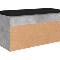 vidaXL Zapatero madera de ingeniería gris hormigón 82x32x45,5 cm Gris hormigón New