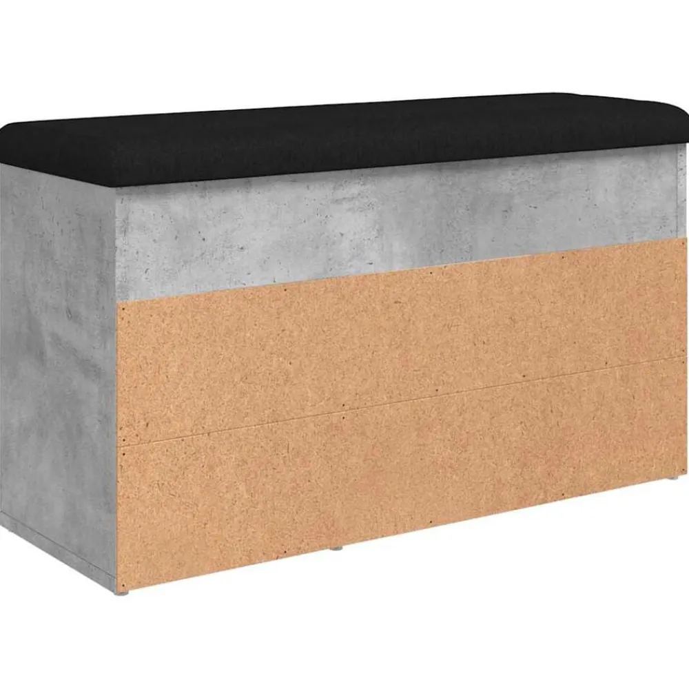 vidaXL Zapatero madera de ingeniería gris hormigón 82x32x45,5 cm Gris hormigón New