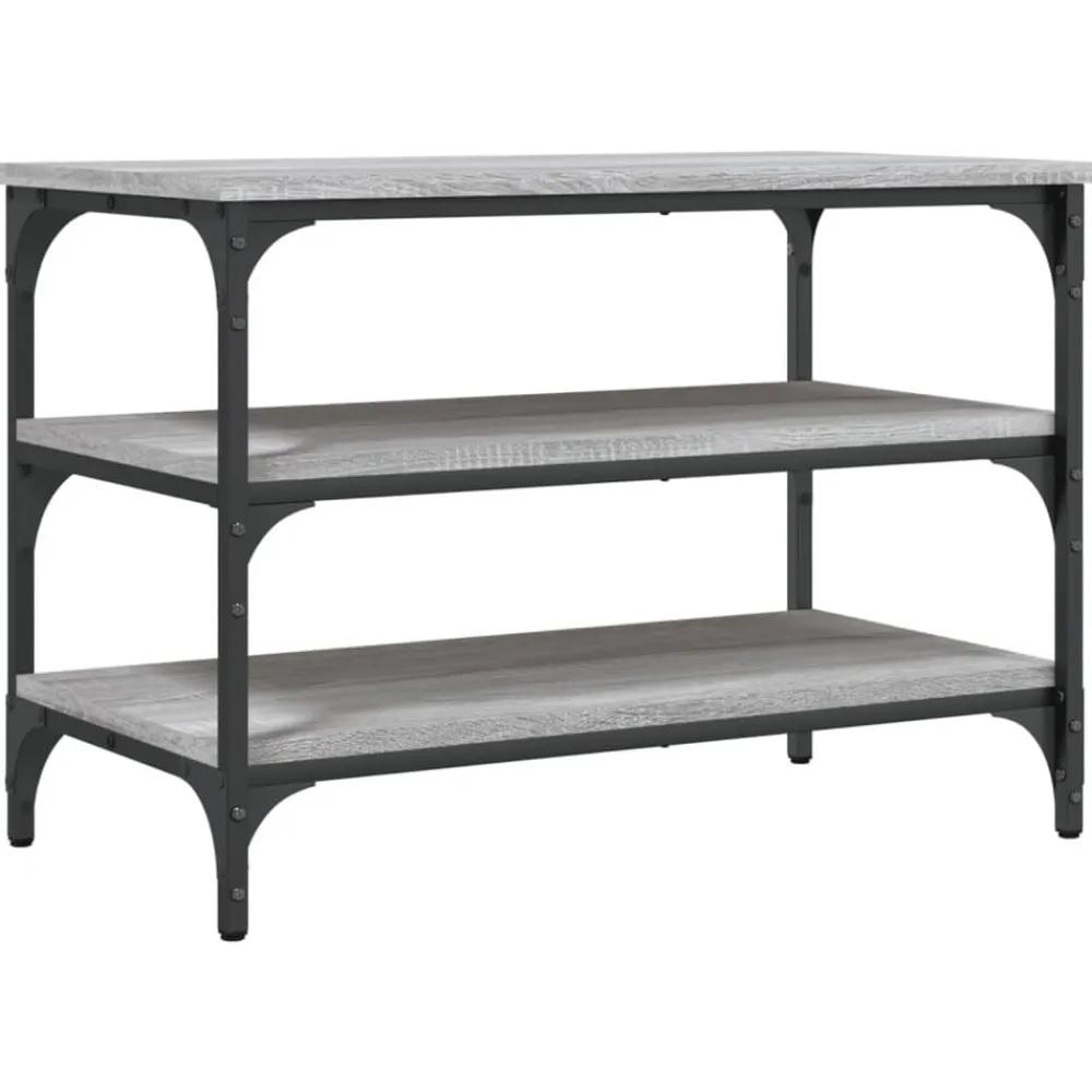 vidaXL Bancos-Zapatero madera de ingeniería 70x38,5x49 cm