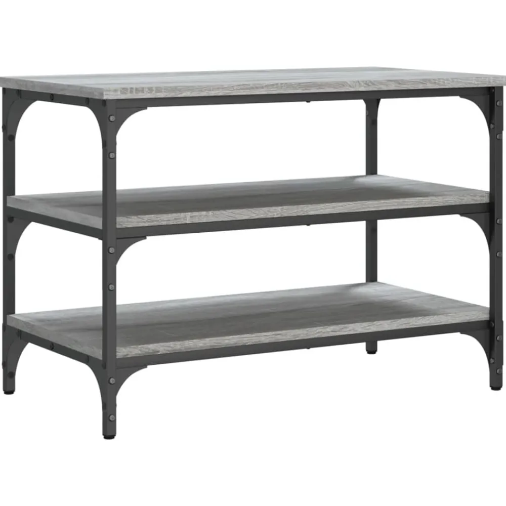 vidaXL Bancos-Zapatero madera de ingeniería 70x38,5x49 cm
