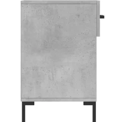 vidaXL Zapatero madera de ingeniería gris hormigón 102x35x55 cm Gris hormigón