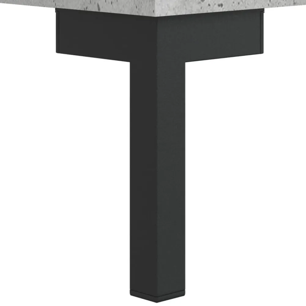 vidaXL Zapatero madera de ingeniería gris hormigón 102x35x55 cm Gris hormigón