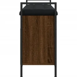 vidaXL Zapatero madera de ingeniería marrón roble 85,5x32x57,5cm Marrón roble New