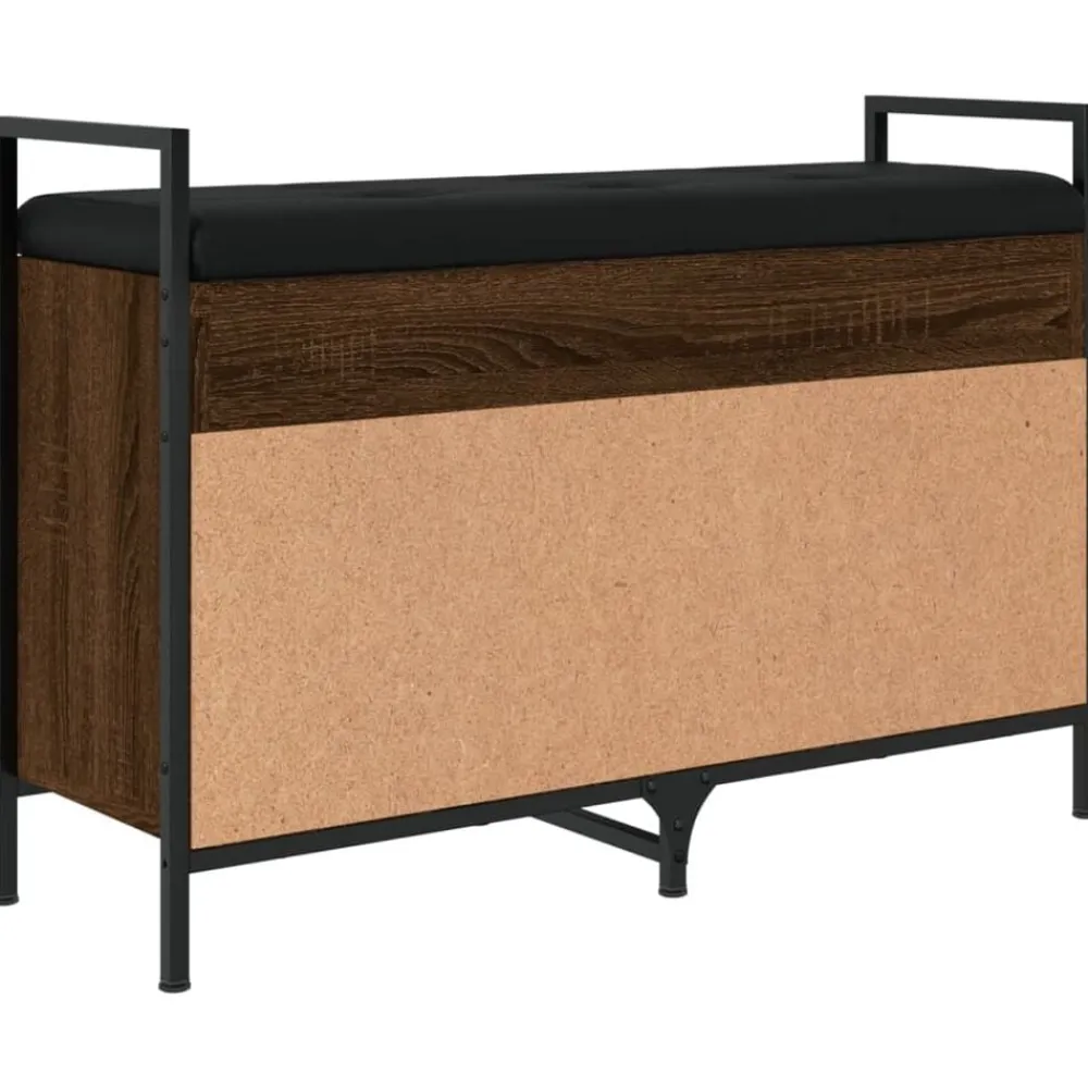 vidaXL Zapatero madera de ingeniería marrón roble 85,5x32x57,5cm Marrón roble New