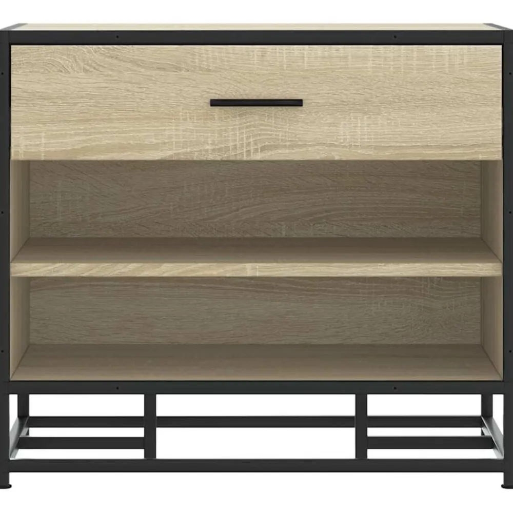 vidaXL Zapatero madera de ingeniería 60x40x53,5 cm Roble Sonoma Discount