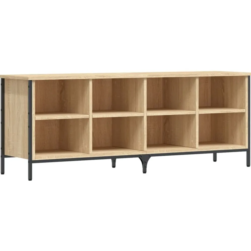 vidaXL Zapatero madera de ingeniería 131x35x50 cm Roble Sonoma Outlet