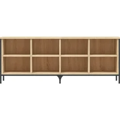 vidaXL Zapatero madera de ingeniería 131x35x50 cm Roble Sonoma Outlet