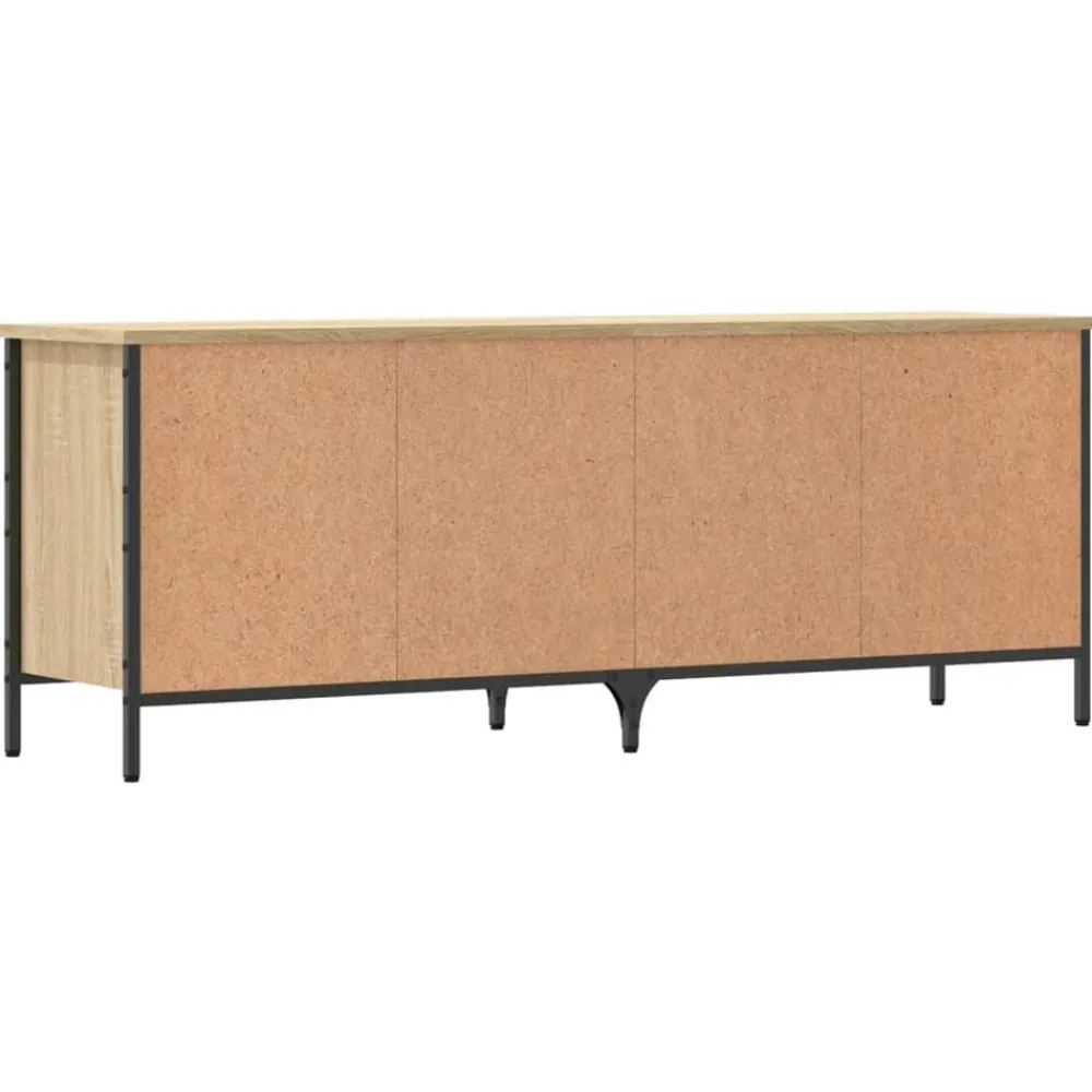 vidaXL Zapatero madera de ingeniería 131x35x50 cm Roble Sonoma Outlet