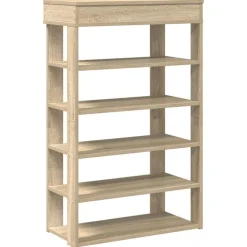 vidaXL Productos Del Hogar-Zapatero madera de ingeniería 60x30x98 cm