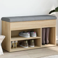 vidaXL Zapatero madera de ingeniería 82x32x45,5 cm Roble Sonoma Sale