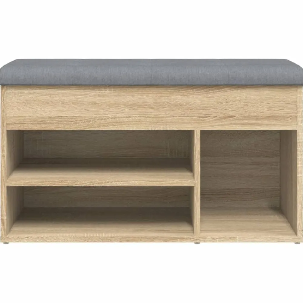 vidaXL Zapatero madera de ingeniería 82x32x45,5 cm Roble Sonoma Sale