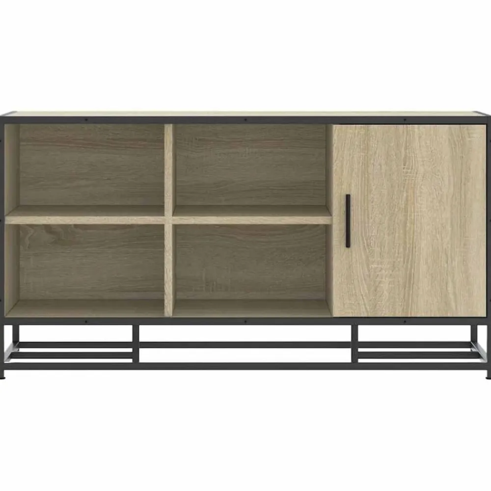 vidaXL Zapatero madera de ingeniería 100x40x53,5 cm Roble Sonoma Discount