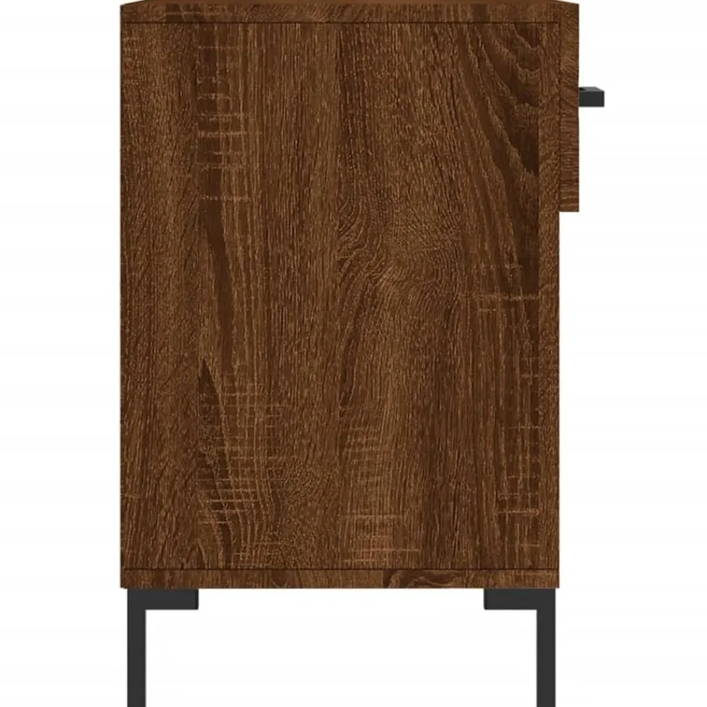 vidaXL Zapatero madera de ingeniería marrón roble 102x35x55 cm Marrón roble Best