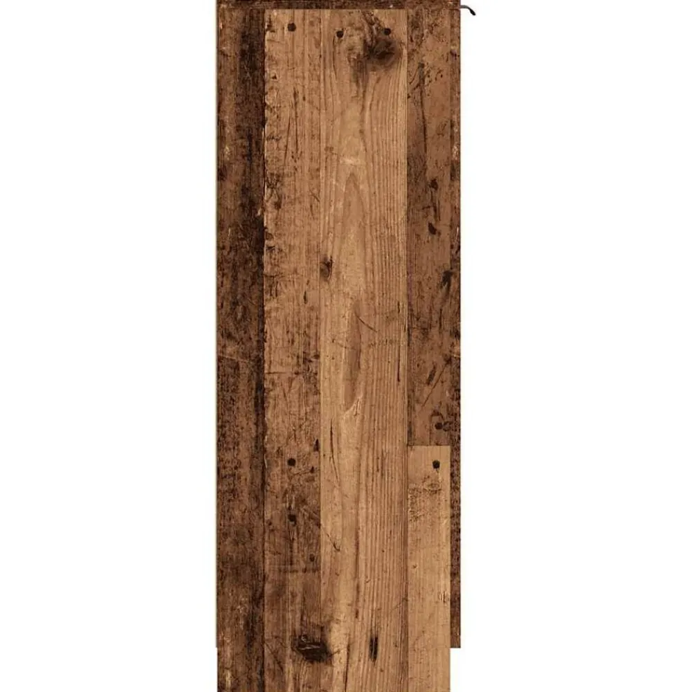 vidaXL Productos Del Hogar-Zapatero madera de ingeniería envejecida 29,5x35x100,5cm