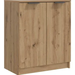 vidaXL Zapatero madera de ingeniería roble artisian 59x35x70 cm Roble artisan New