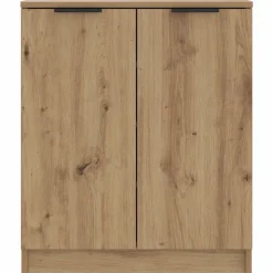 vidaXL Zapatero madera de ingeniería roble artisian 59x35x70 cm Roble artisan New
