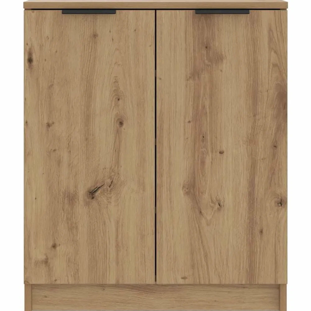 vidaXL Zapatero madera de ingeniería roble artisian 59x35x70 cm Roble artisan New