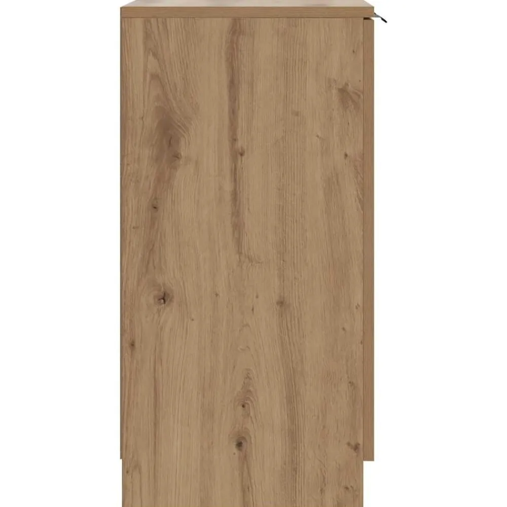 vidaXL Zapatero madera de ingeniería roble artisian 59x35x70 cm Roble artisan New