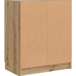 vidaXL Zapatero madera de ingeniería roble artisian 59x35x70 cm Roble artisan New