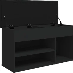 vidaXL Bancos-Zapatero madera de ingeniería 82x32x45,5 cm