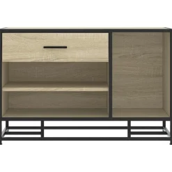 vidaXL Bancos-Zapatero madera de ingeniería 80x40x53,5 cm