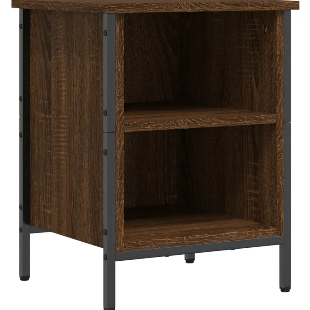 vidaXL Productos Del Hogar-Zapatero madera de ingeniería marrón roble 38x35x50 cm