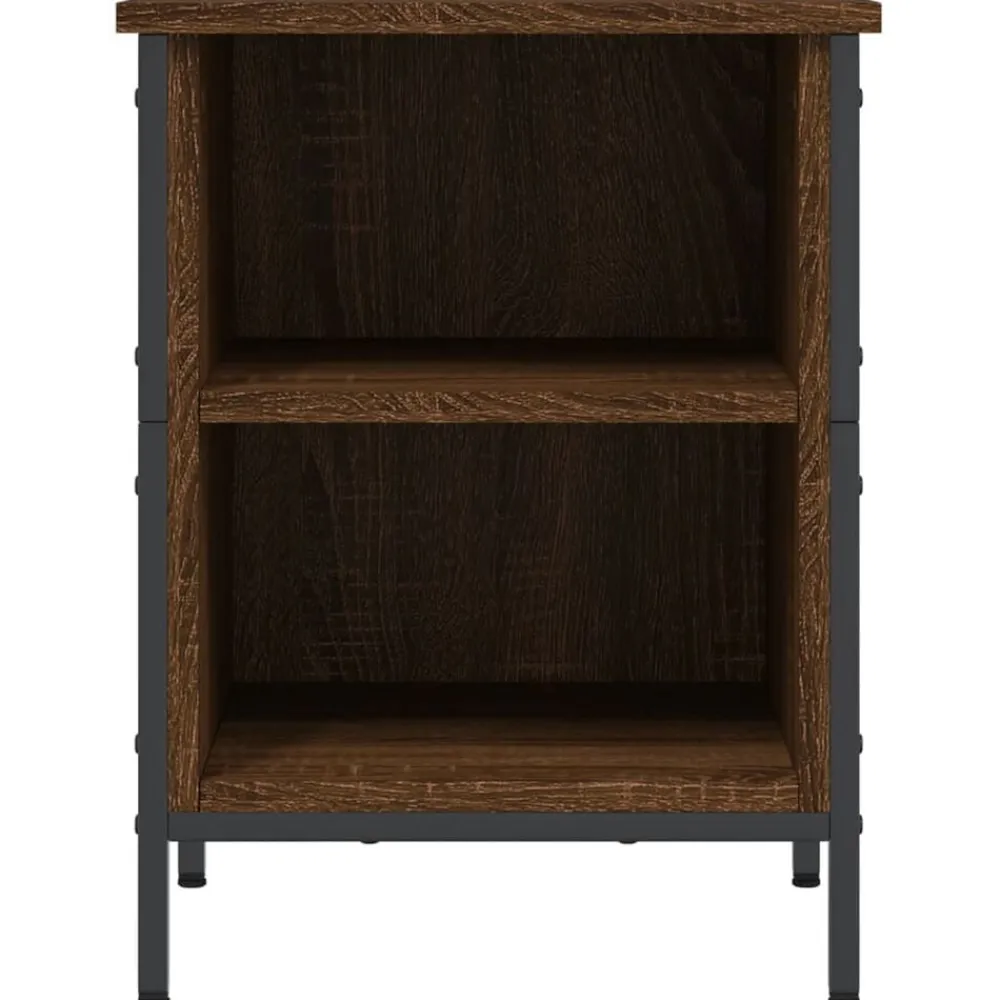 vidaXL Productos Del Hogar-Zapatero madera de ingeniería marrón roble 38x35x50 cm