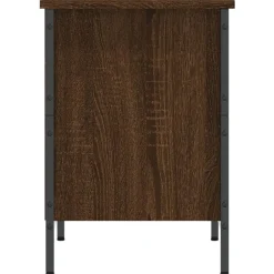 vidaXL Productos Del Hogar-Zapatero madera de ingeniería marrón roble 38x35x50 cm