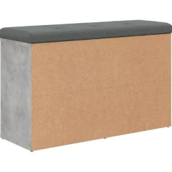 vidaXL Zapatero madera de ingeniería gris hormigón 82x32x50 cm Gris hormigón Clearance