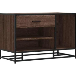 vidaXL Zapatero madera de ingeniería marrón roble 80x40x53,5 cm Marrón roble Outlet