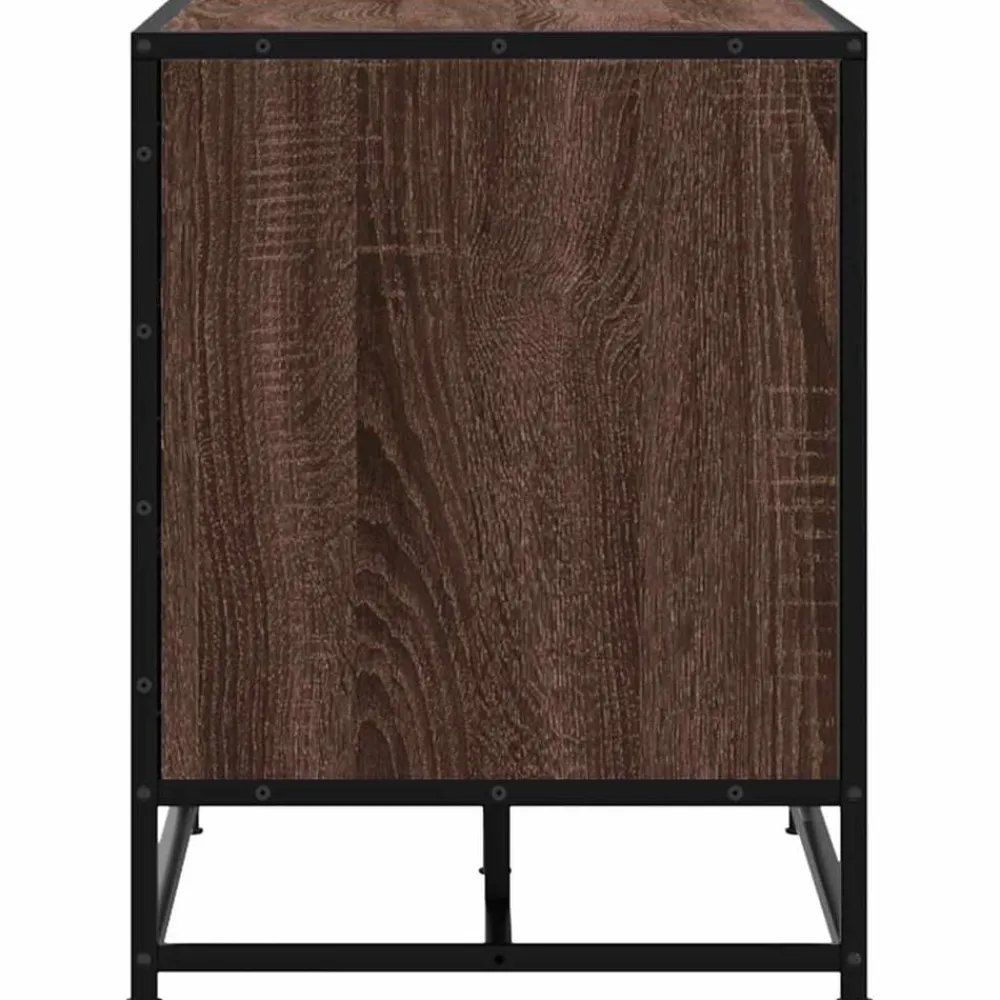 vidaXL Zapatero madera de ingeniería marrón roble 80x40x53,5 cm Marrón roble Outlet