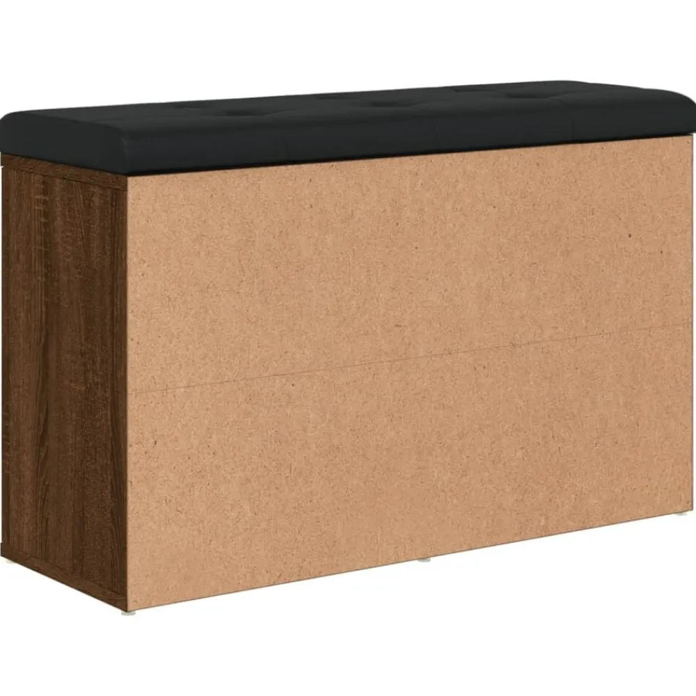 vidaXL Zapatero madera de ingeniería marrón roble 82x32x50 cm Marrón roble Best