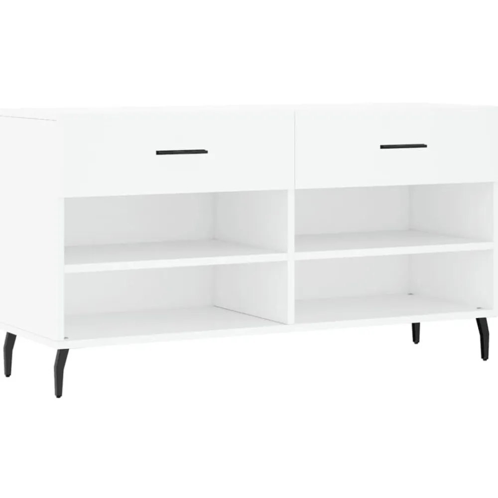 vidaXL Productos Del Hogar-Zapatero madera de ingeniería 102x35x55 cm