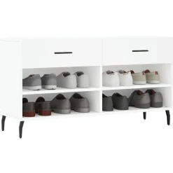 vidaXL Productos Del Hogar-Zapatero madera de ingeniería 102x35x55 cm