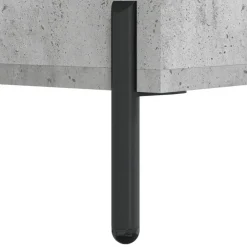vidaXL Zapatero madera de ingeniería gris hormigón 30x35x105 cm Gris hormigón Discount