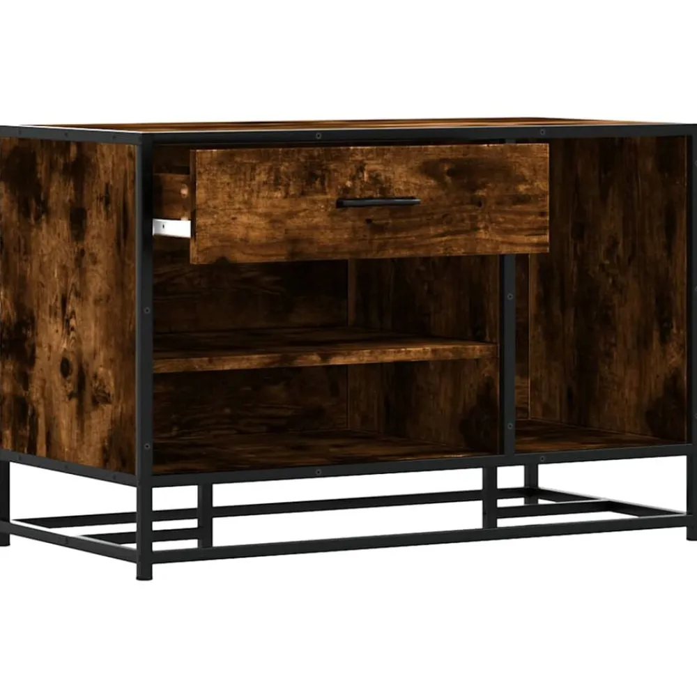 vidaXL Bancos-Zapatero madera de ingeniería 80x40x53,5 cm