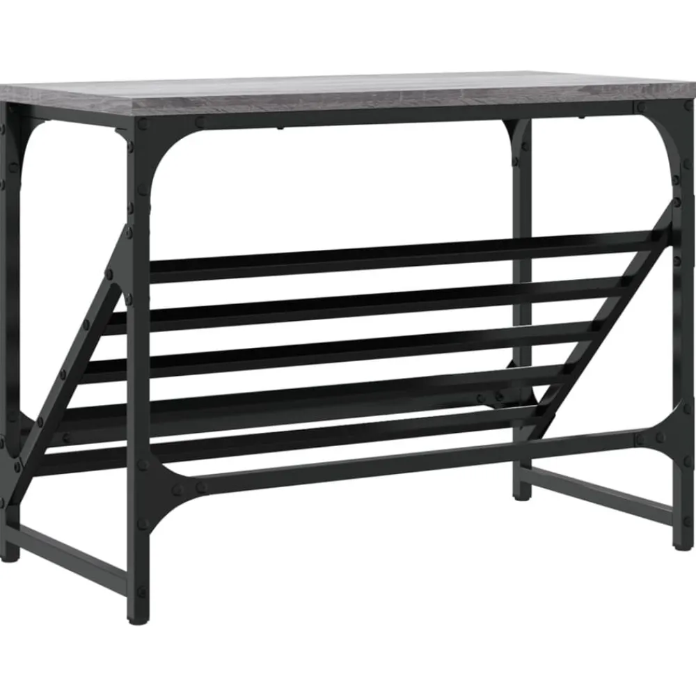 vidaXL Zapatero madera de ingeniería 60x30x45 cm Gris sonoma Hot