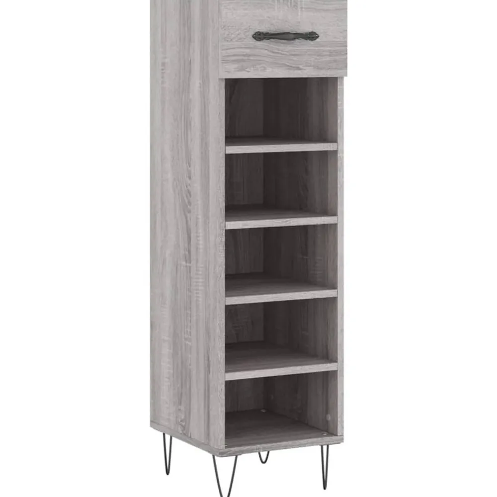 vidaXL Productos Del Hogar-Zapatero madera de ingeniería 30x35x105 cm