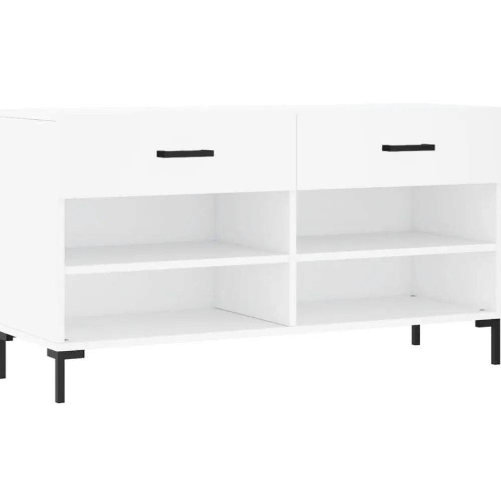 vidaXL Productos Del Hogar-Zapatero madera de ingeniería 102x35x55 cm