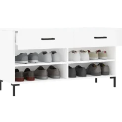 vidaXL Productos Del Hogar-Zapatero madera de ingeniería 102x35x55 cm
