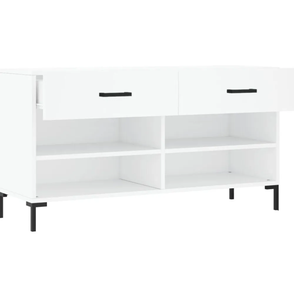 vidaXL Productos Del Hogar-Zapatero madera de ingeniería 102x35x55 cm