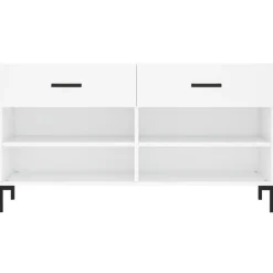 vidaXL Productos Del Hogar-Zapatero madera de ingeniería 102x35x55 cm